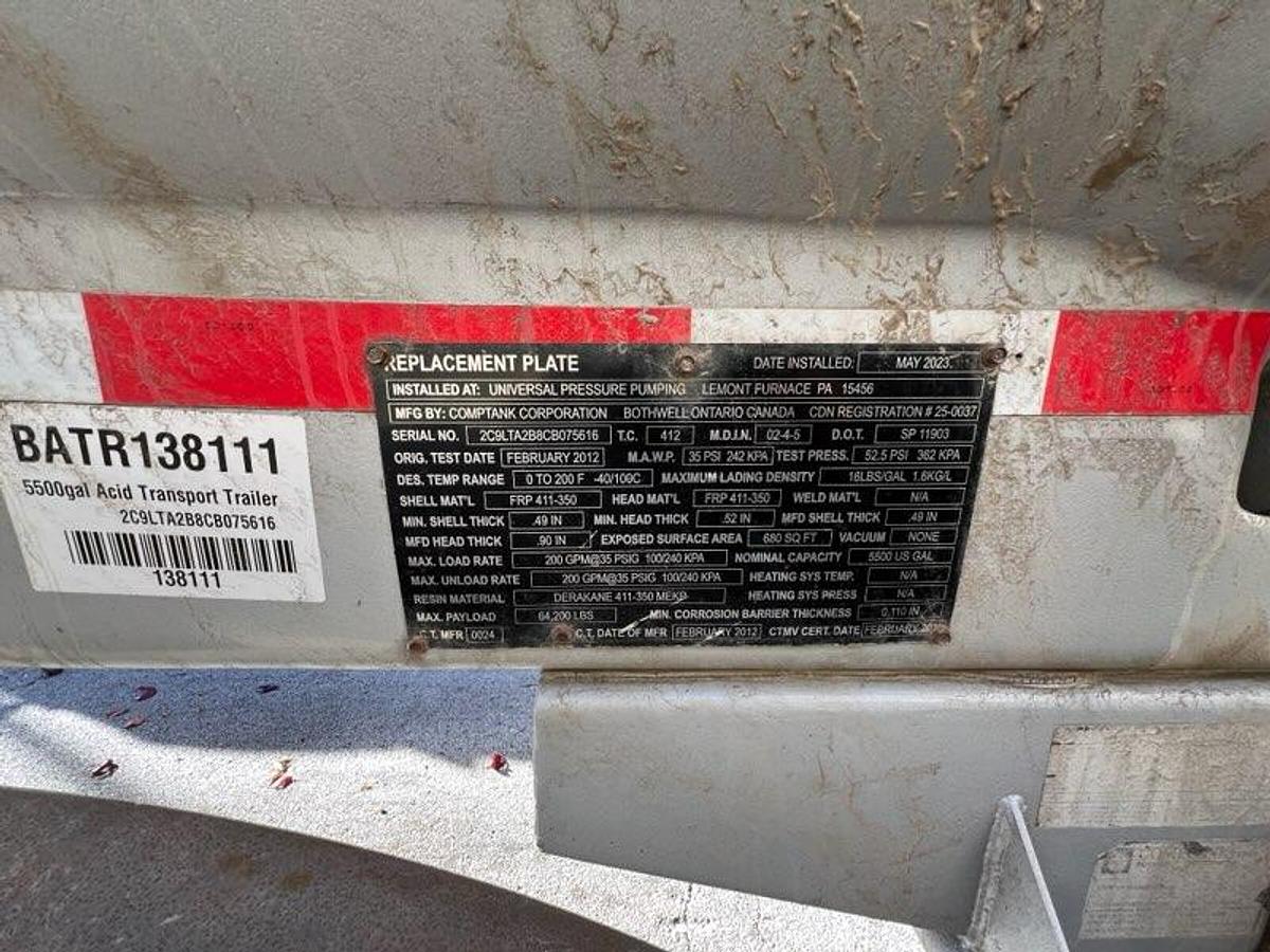 Used (3) FRP Acid Transports