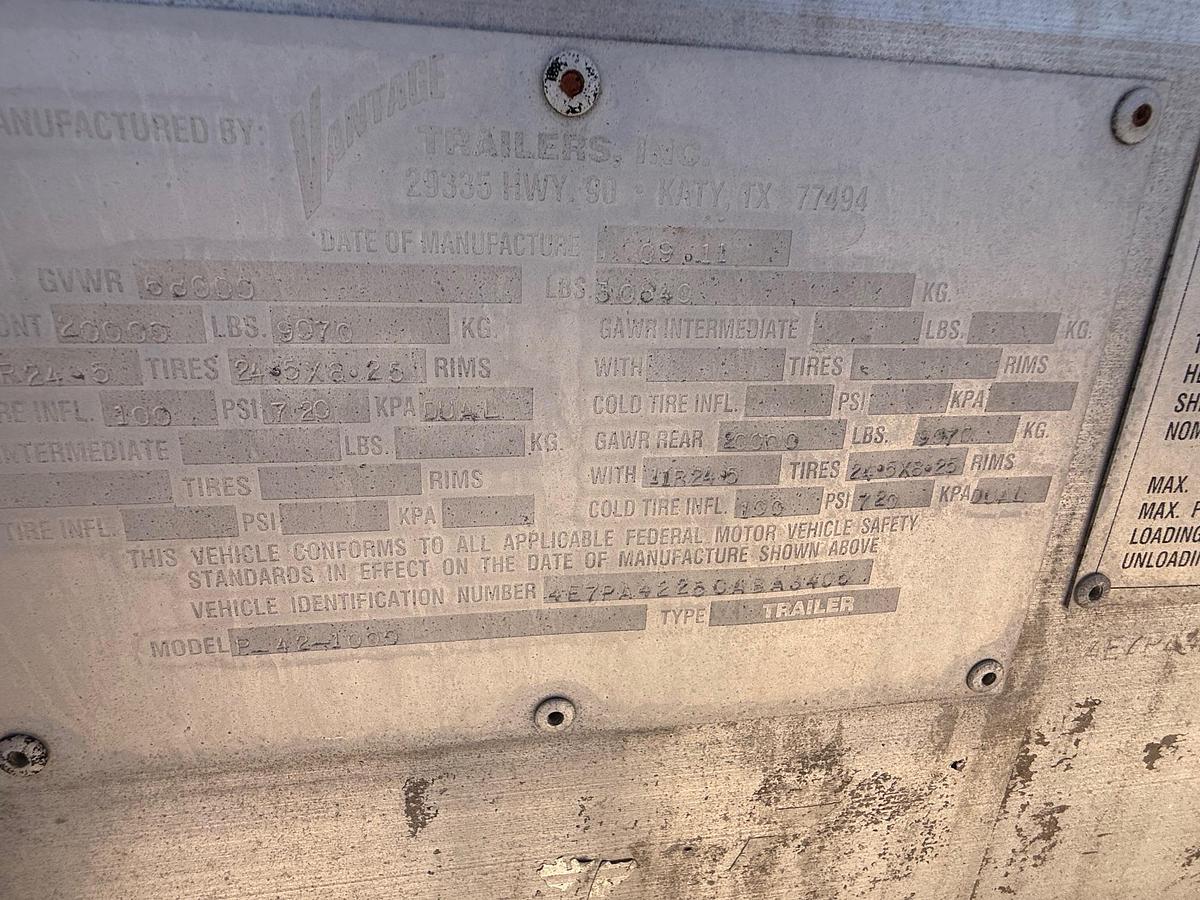 Used (2) Vantage Pneumatic Trailers