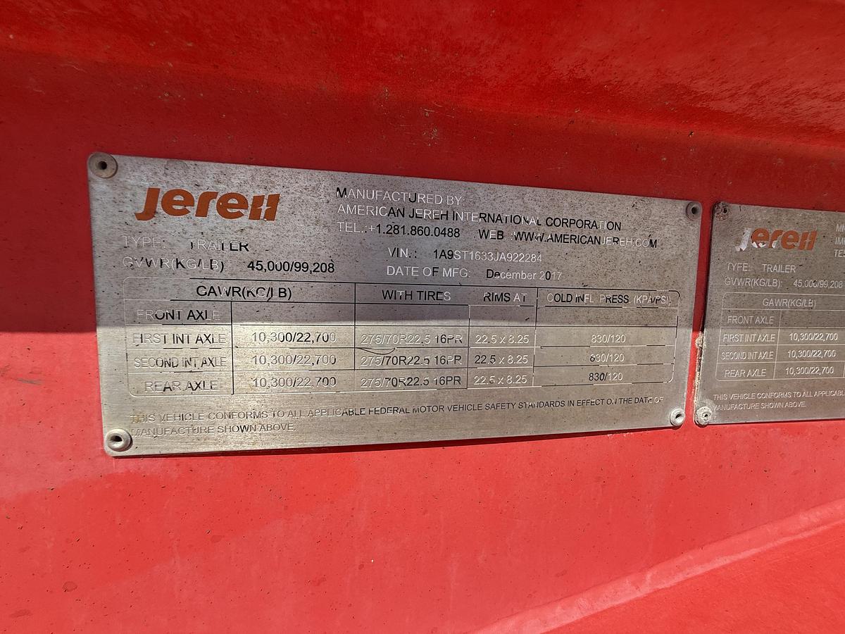 Used 2018 Jereh 1,000 hp Double Pump