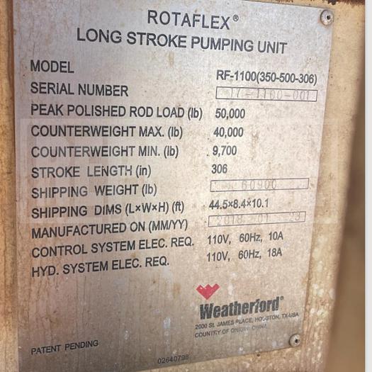 Used Rotaflex Pump Units
