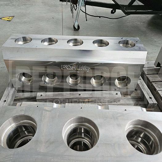 Used (11) Partially Machined Forum Quintuplex Stainless Steel Fluid Ends