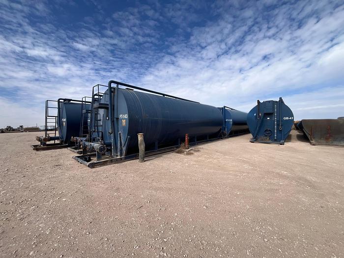 Used 500 BBL Skidded Frac Tanks