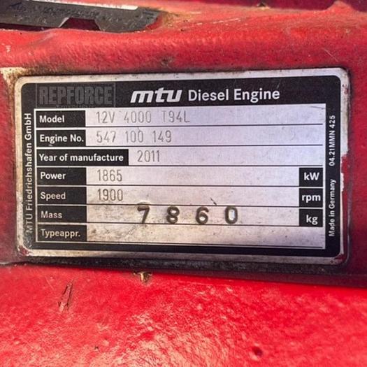 Used MTU Diesel Engine