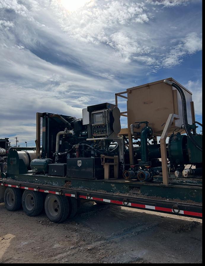 Used 600 HP Skidded Triplex Pump