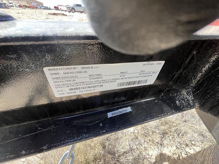 Used 2022 Poly Spool Reel Trailers