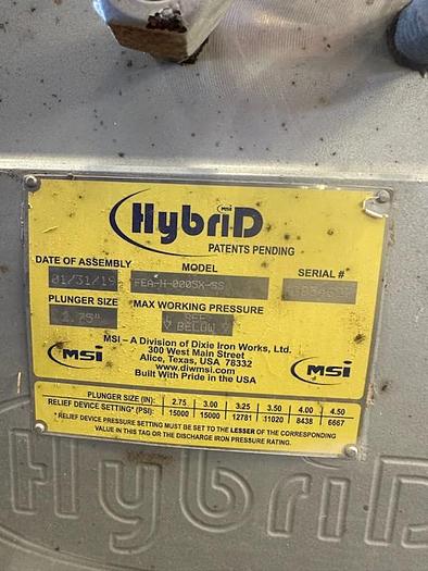 Used (5) New MSI 600hp Stainless Steel Fluid Ends