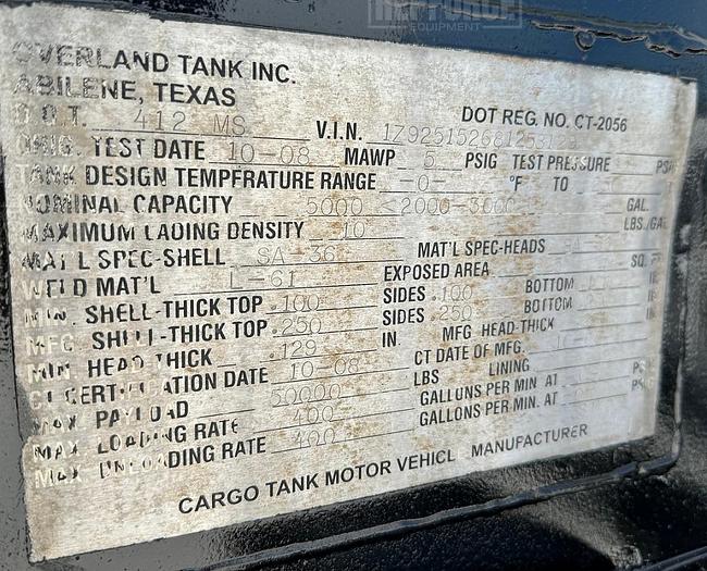 Used 2008 Overland Acid Transport