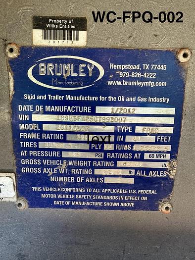 Used 2012 Brumley Quint 2250