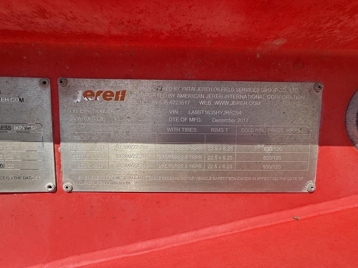 Used 2018 Jereh 1,000 hp Double Pump