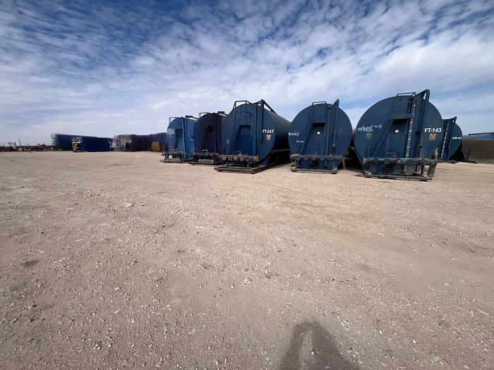 Used 500 BBL Skidded Frac Tanks
