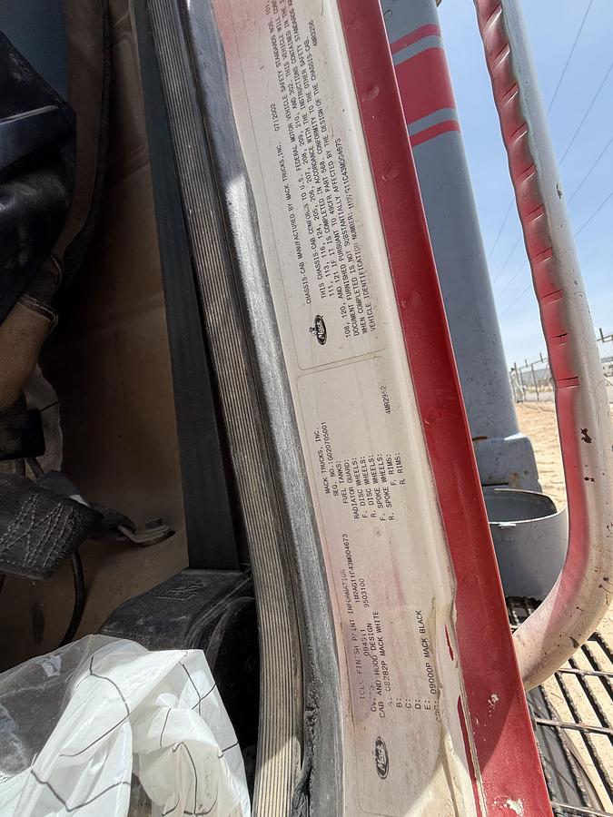 Used 2003 Mack CV713 Granite Hot Oil Truck