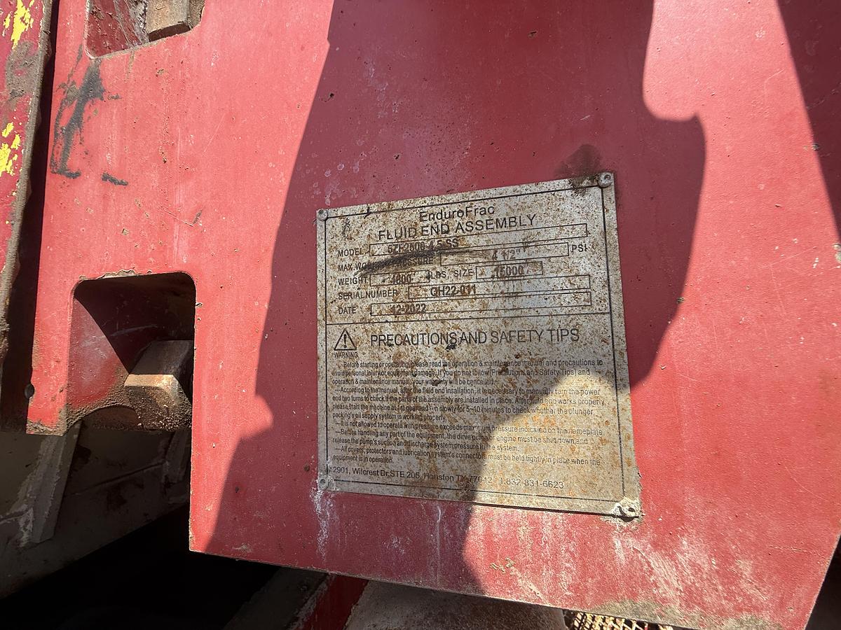 Used 2010 Dragon Quintuplex 2500 HP Pump