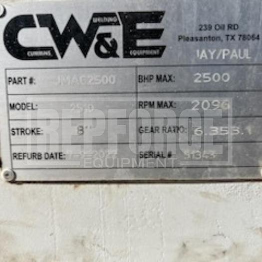 Used Incomplete Quint Frac Pump