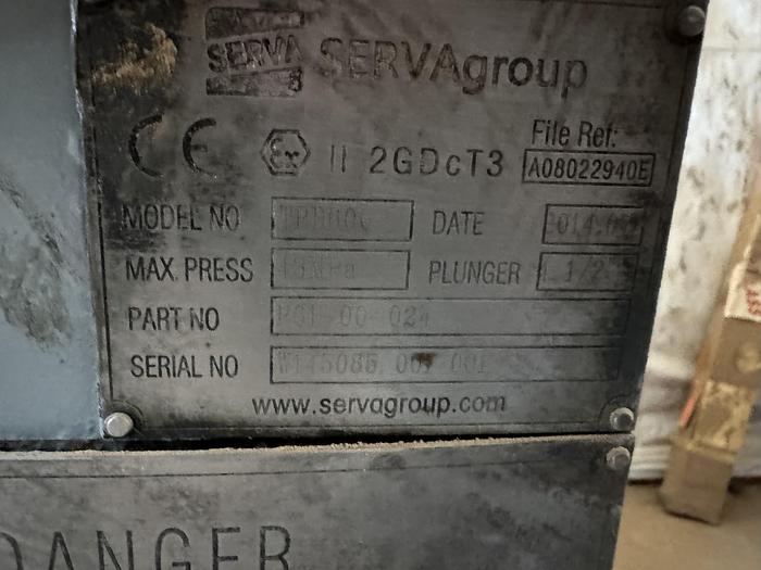 Used Serva TPD 600 Triplex Pump