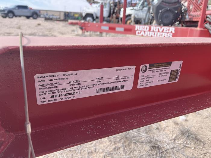 Used 2022 Poly Spool Reel Trailers