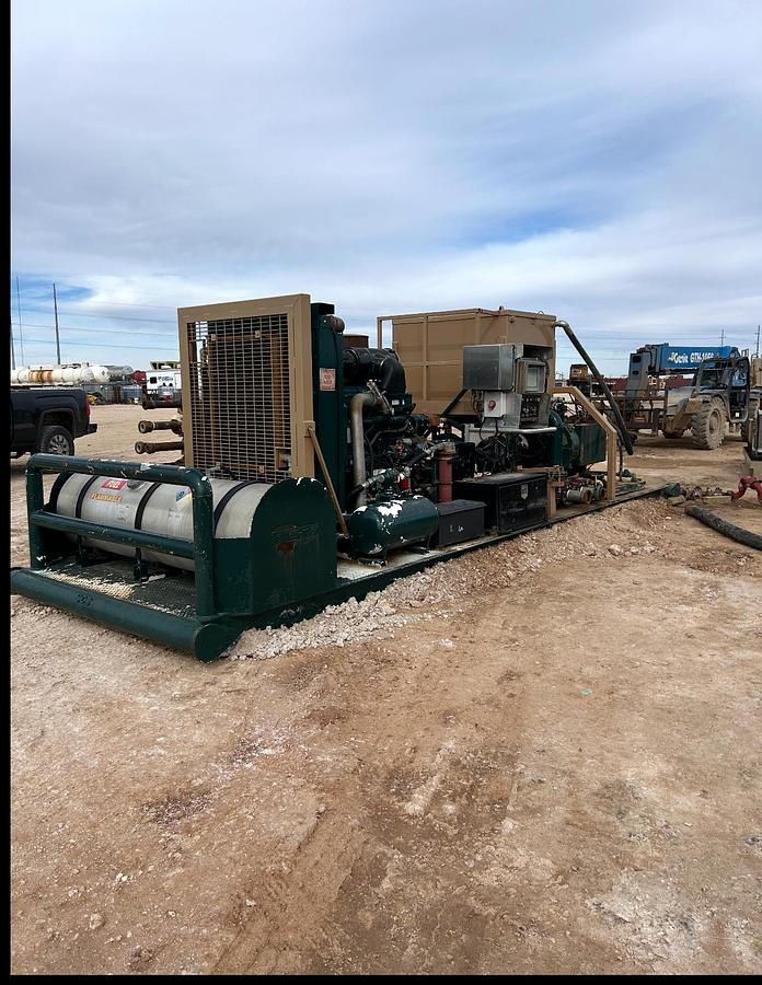 Used 600 HP Skidded Triplex Pump