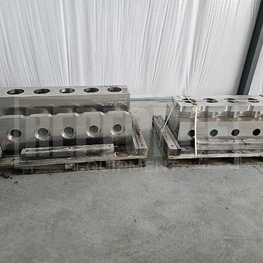 Used (11) Partially Machined Forum Quintuplex Stainless Steel Fluid Ends