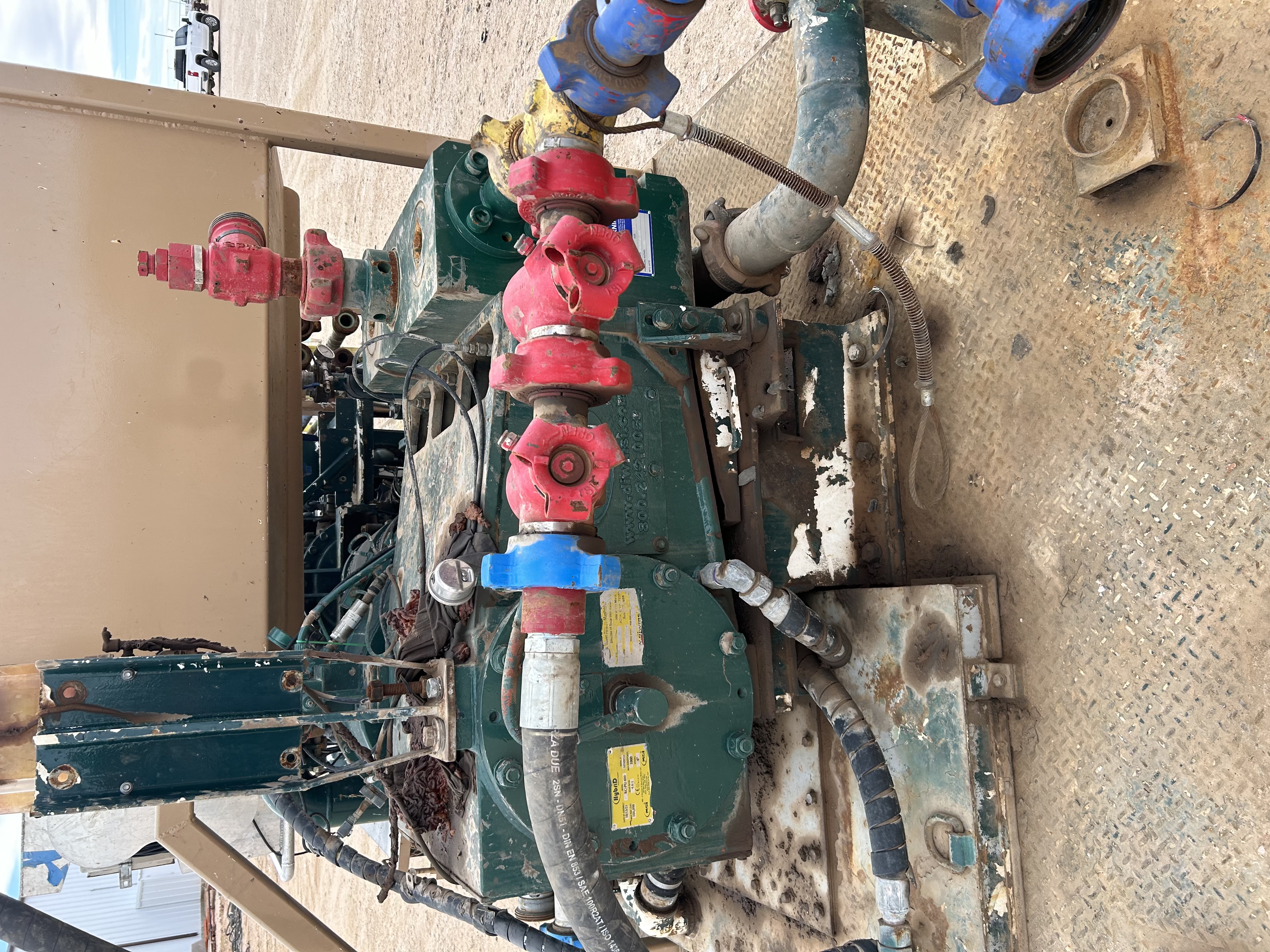 Used 600 HP Skidded Triplex Pump