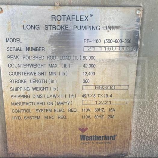 Used Rotaflex Pump Units