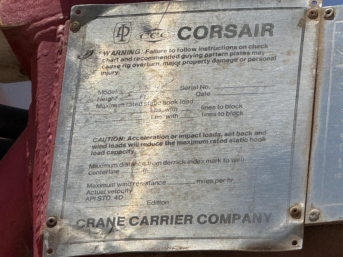 Used 1981 Corsair Workover Rigs