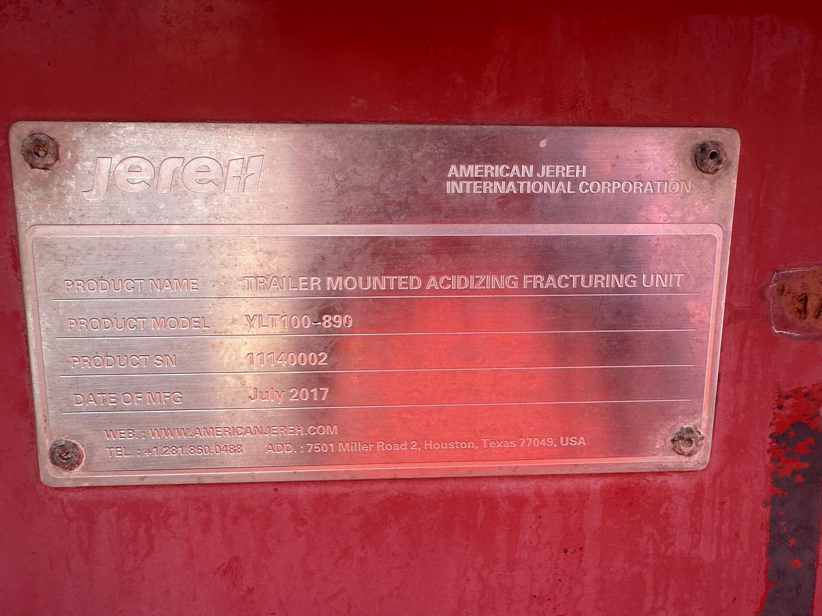 Used 2017 Jereh 800 hp Double Pump