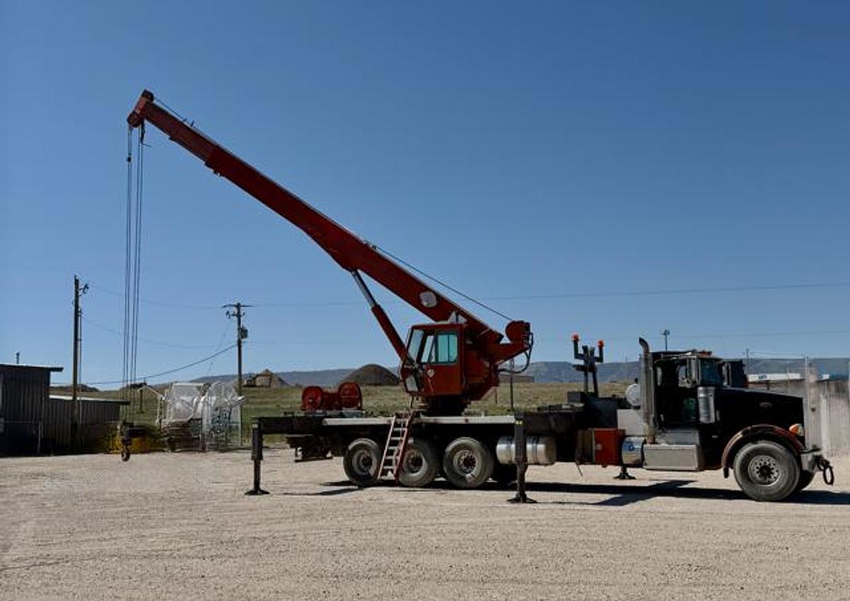Used 2012 Peterbilt 367 3-Axle Boom Crane Truck
