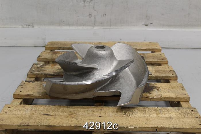 Used Goulds 3175 CD4 10x12x22 4-Vane 18.75" Diameter Impeller #42912