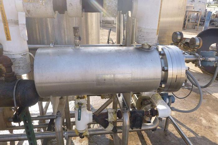 Used CIP, 2-Tank, 200 Gallon, 316L S/st, ESC, Heat Exchanger, #S744096
