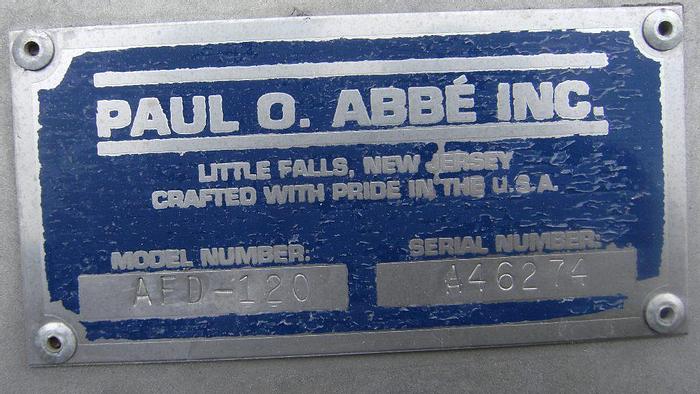 Used Mixer, Paddle, 4.3 CF, 316 S/st, Forberg, Paul O Abbe, AFD-120 #C740472