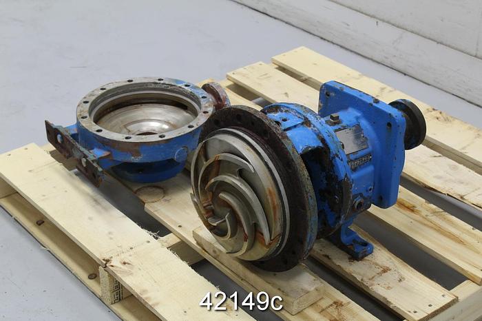 Used Goulds 3196 1.5x3x10 Pump, Stainless Steel Casing #42149