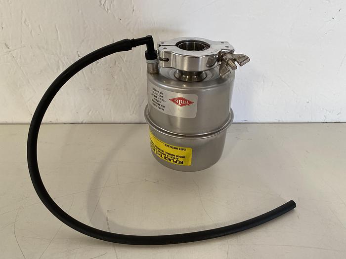 Used Virtis  Vacuum Pump Exhaust Filter 15PSI @ 400°F KF25 Vacuum Fitting Size