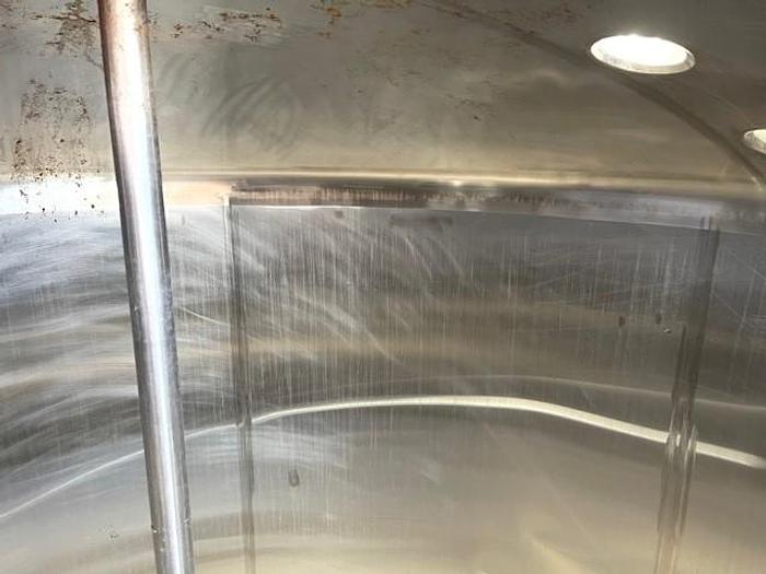Used 1600 Gallon Vertical Stainless Steel Mix Tank w/ Agitation