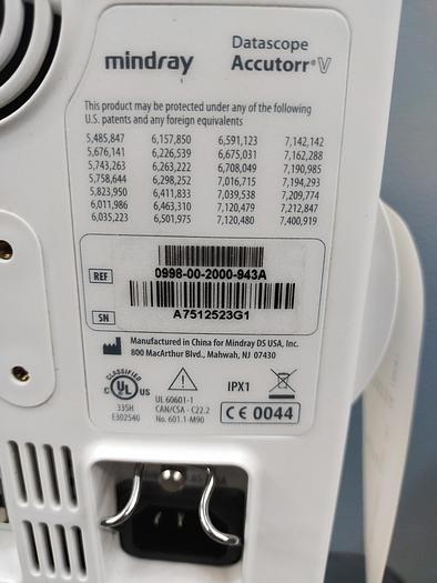 Gebraucht Mindray Datascope Accutorr V Vital Patientenmonitor auf Trolley