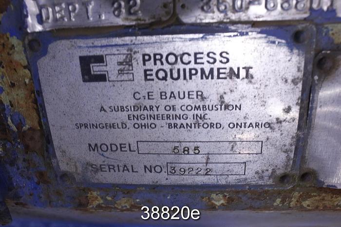 Used Bauer Model 585 Twin Screw Press #38820
