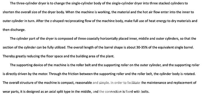 Used Richi Drum Dryer with Pellet Burner