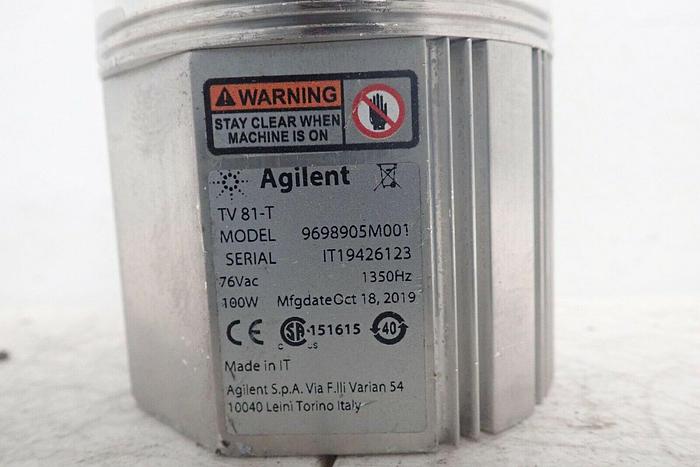 Used Agilent TV 81-T Turbo-V 81-T Molecular Vacuum Pump 9698905M001