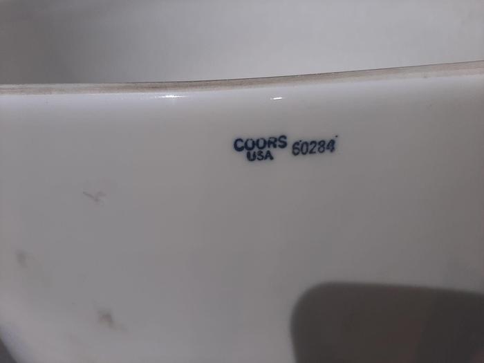 Used Lab, Glassware, Coors Porcelain, Perforated Plate, Vacuum Filtration #S744397