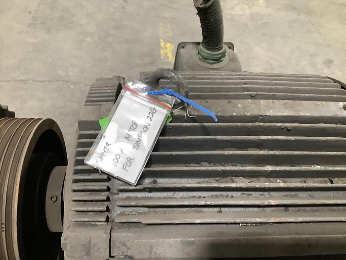 Used WESTINGHOUSE 100HP Motor