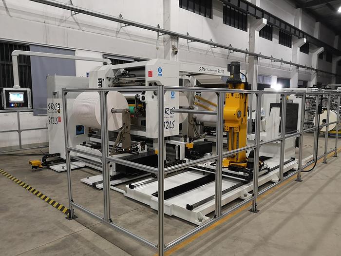 Used 40-60" SRC SYSTEMS LTD. MODEL 812LS SLITTER REWINDER 50" REWIND DIAMETERS