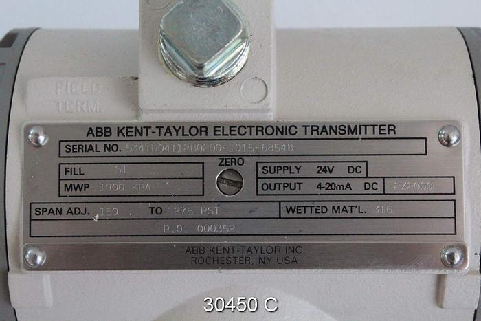 Used Abb Kent-Taylor Electronic Transmitter #30450