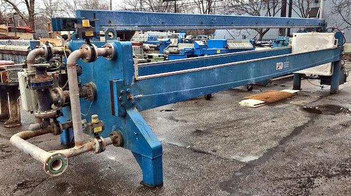 Used 115 CU. FT. FILTRATION AND SEPARATION DYNAMICS FILTER PRESS - 1200 MM