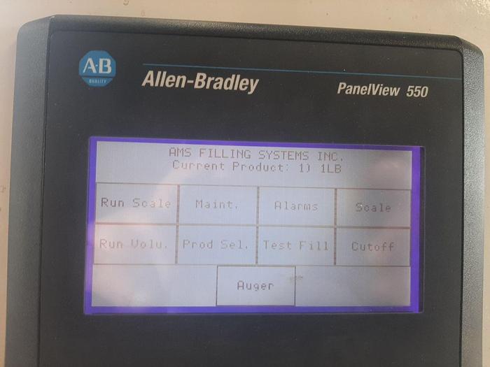 Used Filler, Auger, AMS, Mdl A-110, 1-Head, S/st, Agitated #S744319