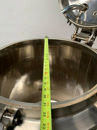 Used Walker 100 Liter Stainless Steel Jacketed Reactor 45 PSI