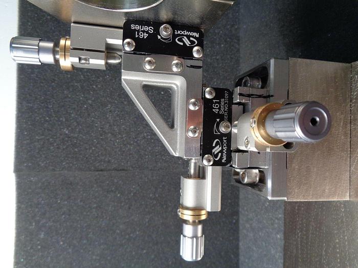 Used Newport Model: 461-XYZ-M Crossed-Roller Bearing XYZ Linear Stage, ULTRAlign, 0.5