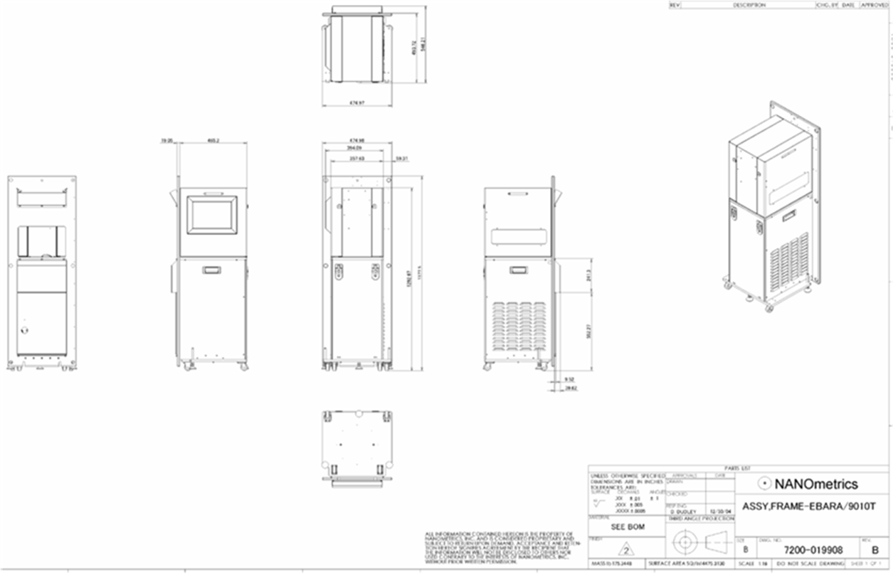 Used NanoSpec 9010FLASH-XLS Integrated Metrology System