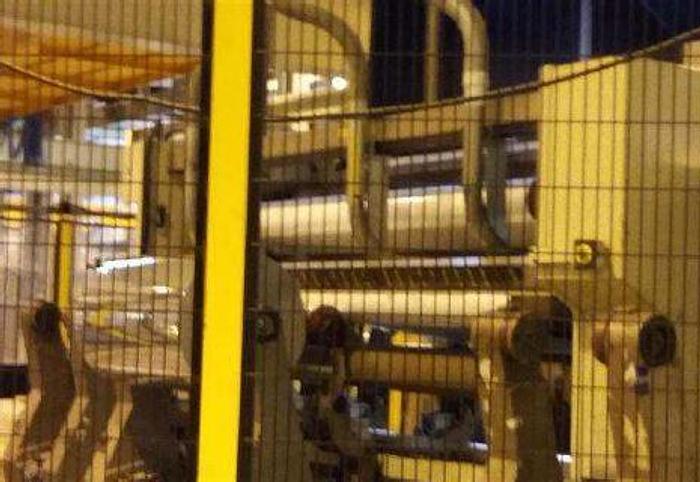 Used 98" ATLAS CENTER SURFACE SLITTER REWINDER