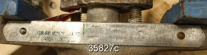 Used Neles Jamesbury 815W-11-3600-MT C 4" Butterfly Control Valve #35827