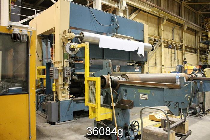 Used Jagenberg Varidur 120" Drum Slitter Rewinder #36084