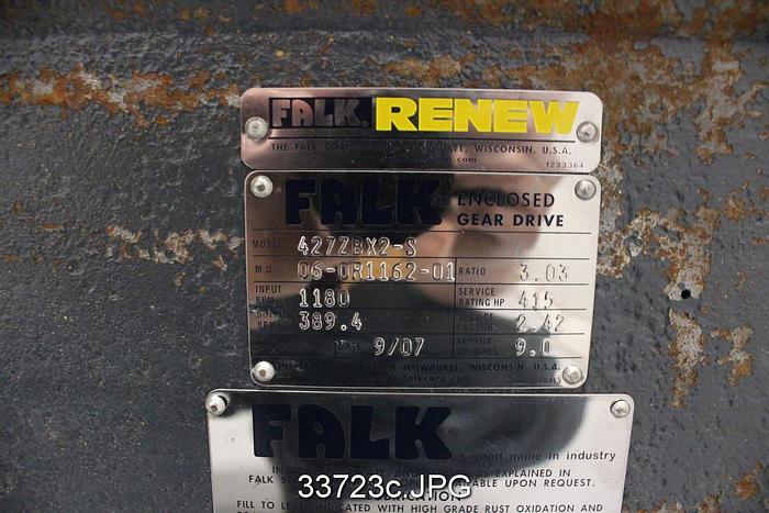 Refurbished Falk 427ZBX2-S Enclosed Gear Drive, 3.03/1 Ratio #33723