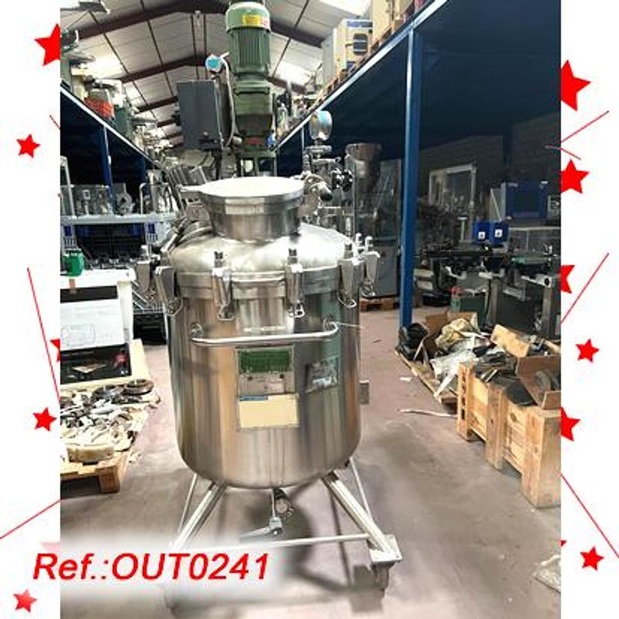 Used REACTOR DE ACERO INOXIDABLE “DIESSEL KESSEL BS” DE 393 LITROS APROX. CON AGITADOR